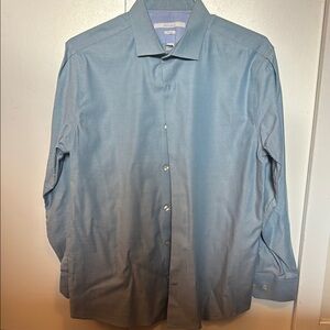 Men's Perry Ellis Portfolio Blue Dress Shirt